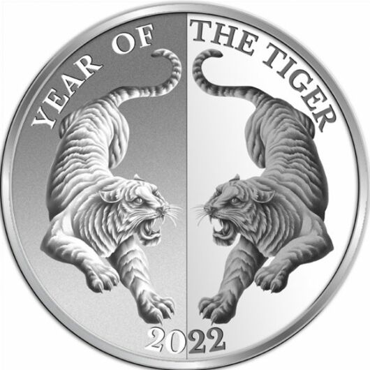 Lunární Rok Tygra 2022 stříbrná mince 1 oz proof