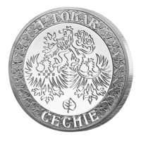 Čechie - patronka českých zemí v čistém ražebním lesku