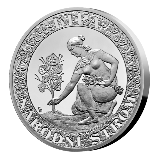 Lípa - národní strom, stříbrná medaile Proof