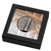 Šikmá věž v Pise stříbrná mince - sběratelský box