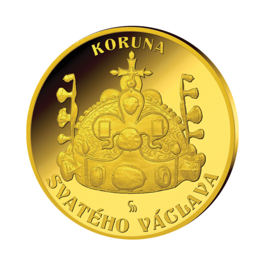 Koruna svatého Václava - zlatá medaile, Proof
