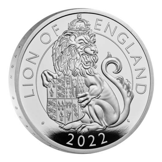 Lion of England Tudorovská zvířata mince AG