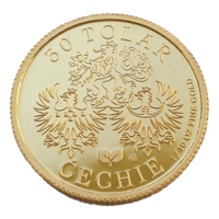 80 let – Operace Anthropoid, zlatá pamětní medaile, 1/10 oz