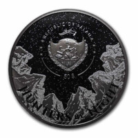 Noční lovci – Sova – stříbrná mince 1 kg, Obsidian Black