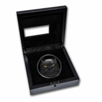 Noční lovci – Sova – stříbrná mince 1 kg, Obsidian Black