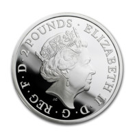 Anglický lev v ryzím stříbře