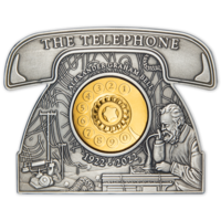 Alexander Graham Bell – 100. výročí úmrtí, stříbrná mince 3 oz