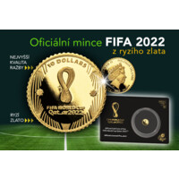 Fifa World Cup 2022 - Katar, zlatá mince 0,5 g