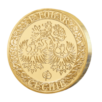 Svatý Václav - pamětní medaile zušlechtěná ryzím zlatem