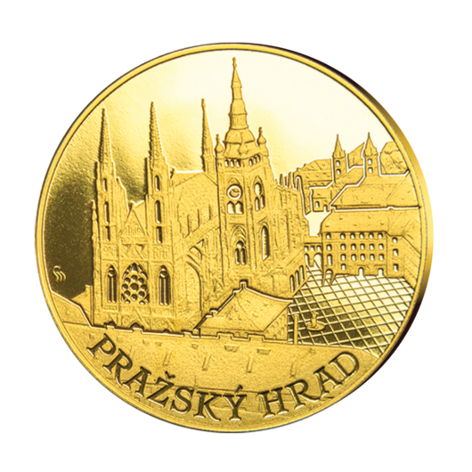 Pražský hrad, ražba z ryzího zlata, Proof