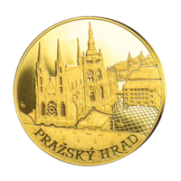 Pražský hrad, zlatá pamětní medaile, Proof