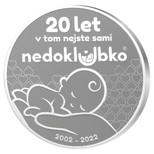 Stříbrná pamětní medaile NEDOKLUBKO - 20 LET v tom nejste sami