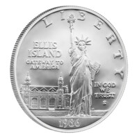 Slavné symboly USA - Socha Svobody, Kongres a Bílý dům - set originálních stříbrných dolarů