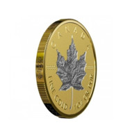 30. výročí Silver Maple Leaf zlatá mince 1 oz Reverse Proof