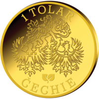 Marie Terezie - 280. výročí korunovace českou královnou, pamětní medaile zušlechtěná ryzím zlatem