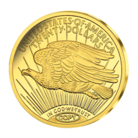 Double Eagle 1933 v ryzím zlatě, Proof, 999,9/1000 - pamětní ražba s vyobrazením nejcennější mince světa