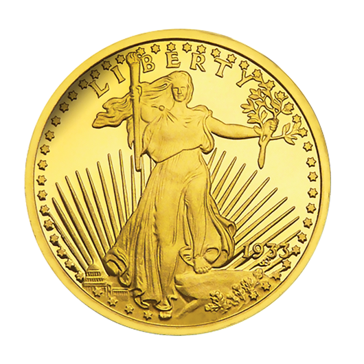 Double Eagle 1933 - pamětní ražba z ryzího zlata
