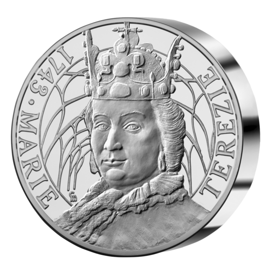 Stříbrná pamětní ražba k 280. výročí korunovace Marie Terezie, 5 oz