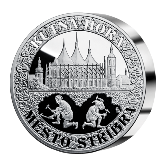 Stříbrná pamětní ražba Kutná Hora - město stříbra, 5 oz