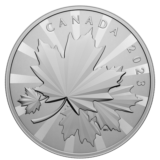 Kanadský javorový list stříbrná mince 1 kg