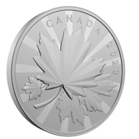 Kanadský javorový list stříbrná mince 1 kilo