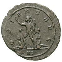 Exkluzivní set - Zlatá mince Aurelián a historická mince Bůh Slunce