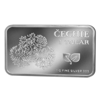 Dvojice oficiálních výročních stříbrných cihliček: Marie Terezie - 280 LET a Alois Rašín - 100 LET