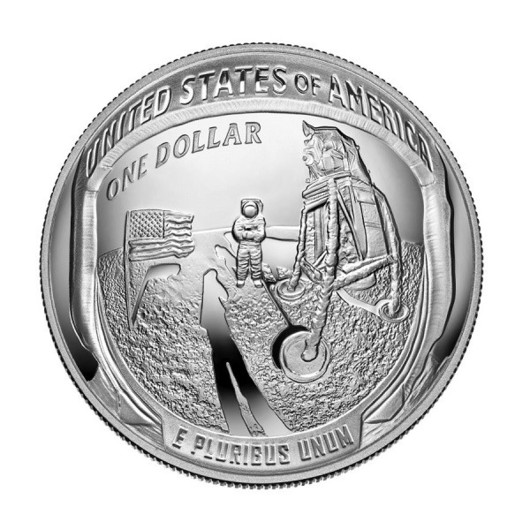 Apollo 11 - 50. výročí přistání na Měsíci stříbrná mince Proof