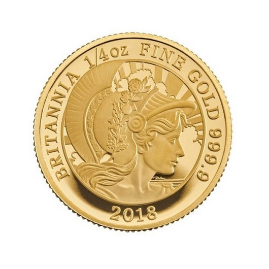 Britannia 2018 zlatá mince 1\/4 oz Proof