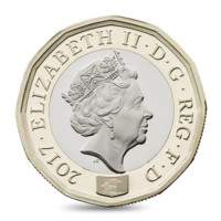 Nejnovější britská 1 libra 2017