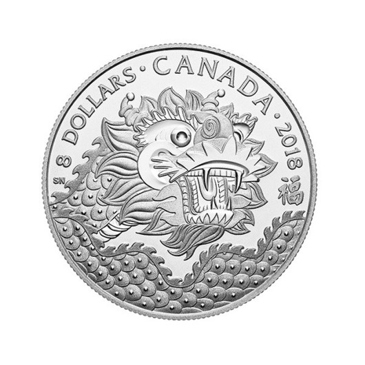 Dragon Luck stříbrná mince 2018