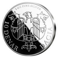 Hrad Bran - Sídlo Drákuly na stříbrné ražbě ve vysokém reliéfu, 1 oz