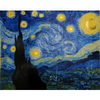 Dechberoucí mince s vyobrazením obrazu Van Gogha - Hvězdná noc (The Starry Night)