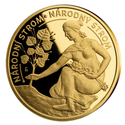 Národní strom - zlatá ražba, 2 g, Proof