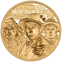 CSIN, Cook Islands 2024 250 Dollars Wild West 1 oz AU 999,9/1000 Proof