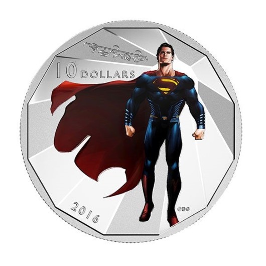 Stříbrná mince Superman