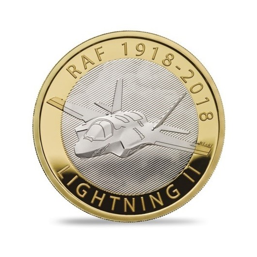 100 let RAF Lightning II stříbrná mince proof