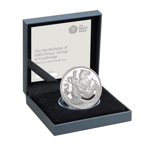 Princ 5. narozeniny stříbrná mince proof Mojemincovna.cz(02)