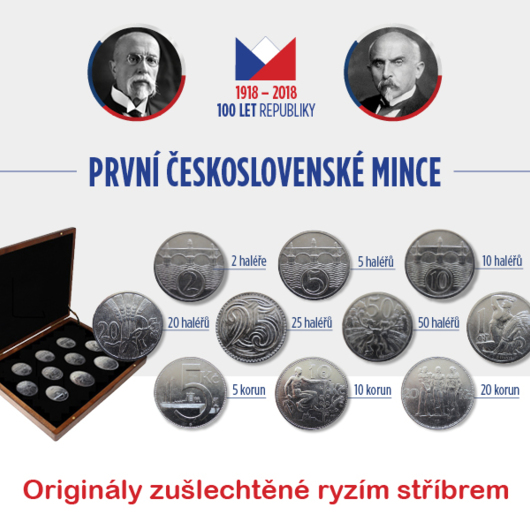 První československé mince