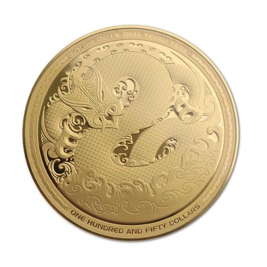 Taniwha 5 oz zlatá mince Proof