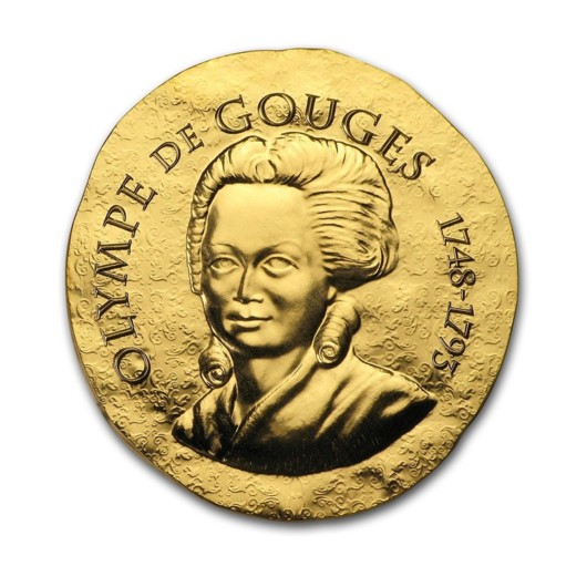 Olympe de Gouges zlatá mince 1/4 oz proof