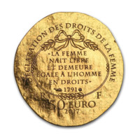 Olympe de Gouges zlatá mince 1/4 oz proof