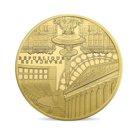 Národní shromáždění a Place de la Concorde 1 oz zlatá mince proof