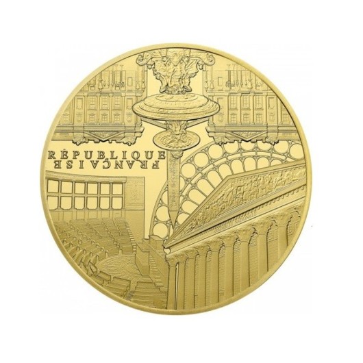 Národní shromáždění a Place de la Concorde 1\/4 oz zlatá mince proof
