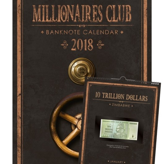 Milionářský klub - nástěnný kalendář 2018