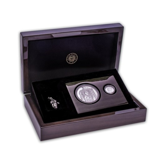 50. výročí první transplatace lidského srdce stříbrný mincovní set