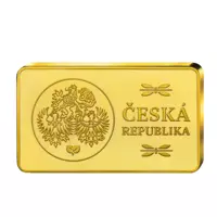Zlaté prasátko pro štěstí - cihlička zušlechtěná ryzím zlatem.