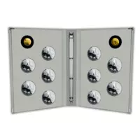 Kolek československé republiky a První československá známka - pamětní mince z ryzího zlata, 2 x 1,2