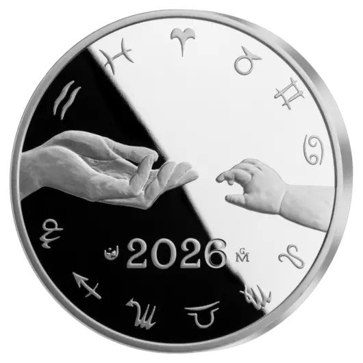 Stříbrný tolar k narození dítěte 2026 Proof