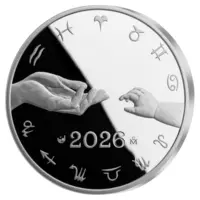 Stříbrný tolar k narození dítěte 2026 Proof